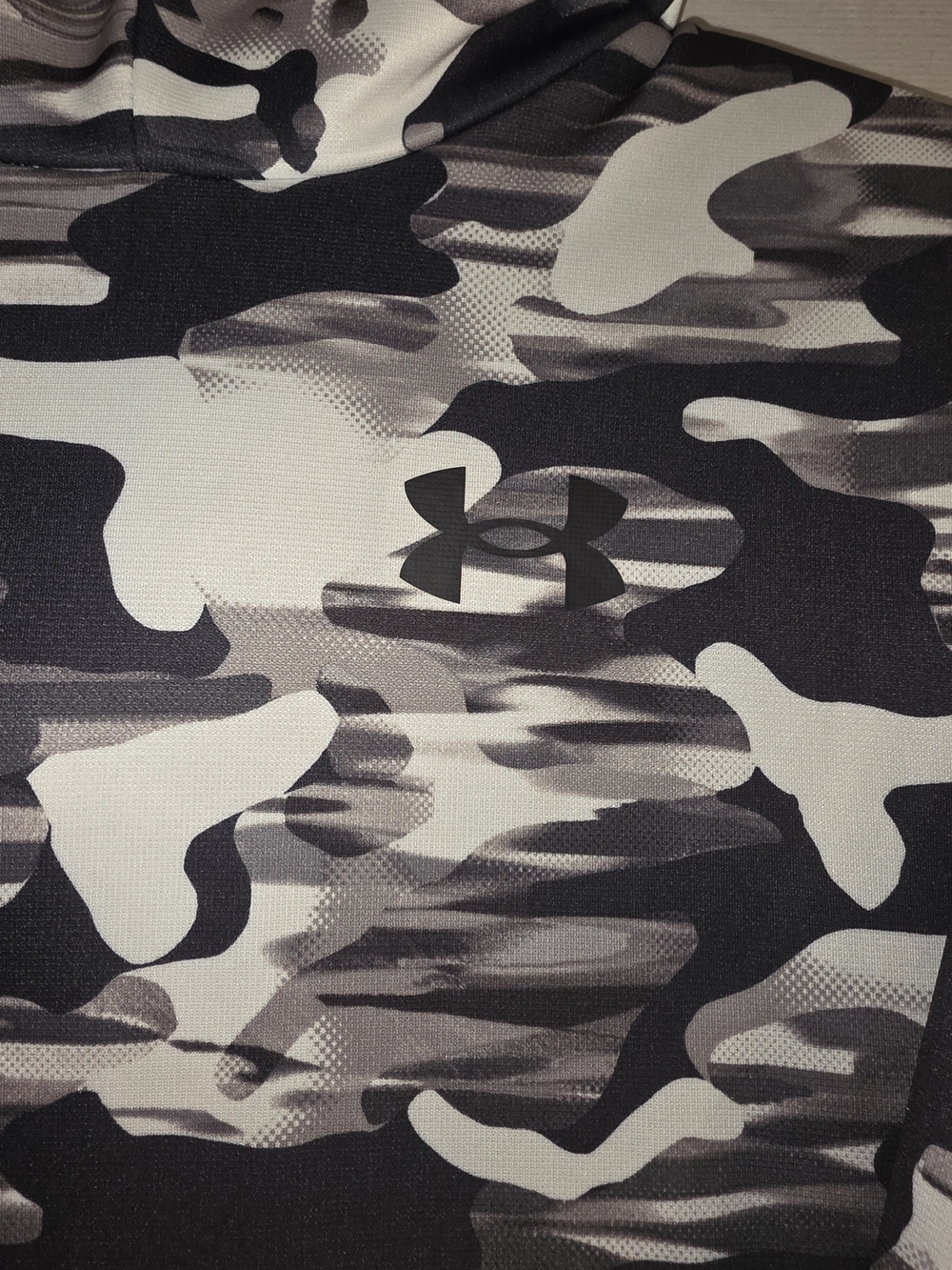 Under Armour Black, Gray & White Camo Boy's Hoodie